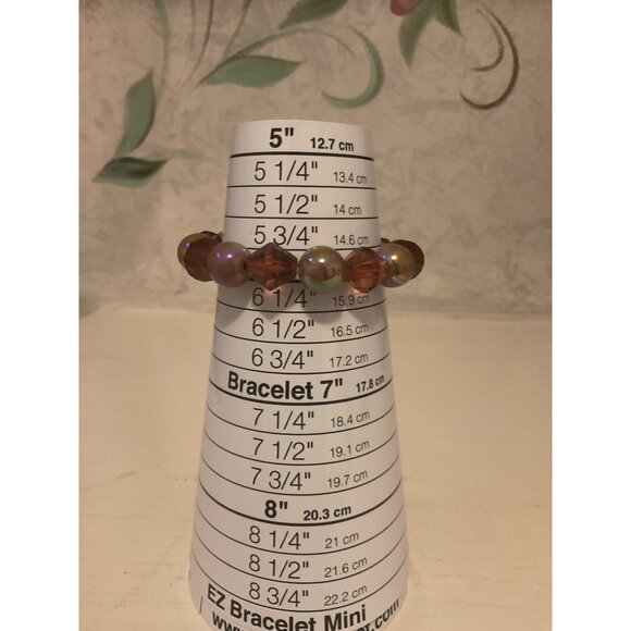 Brown Beaded Stretch Bracelet Set For Women - Picture 5 of 7